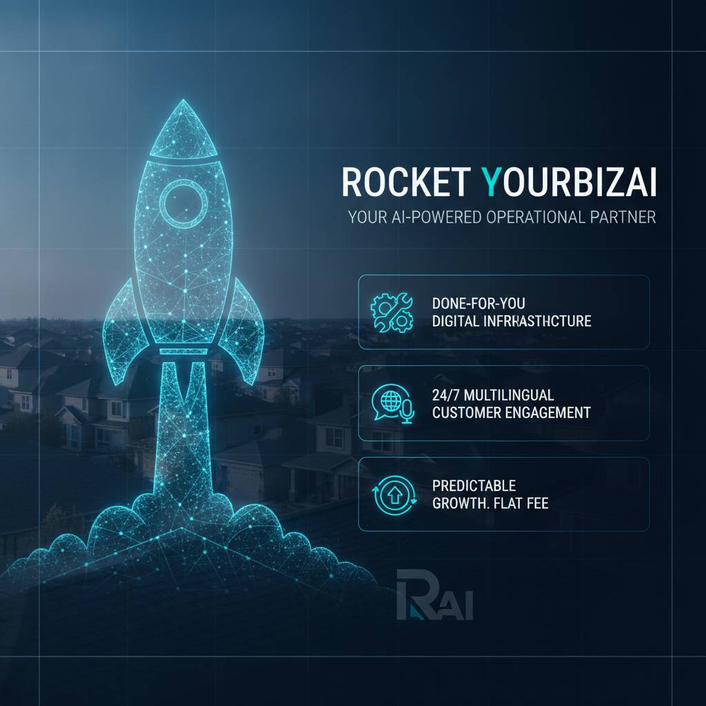 How RocketYourBizAI Helps Your Roofing Business Capture This Market